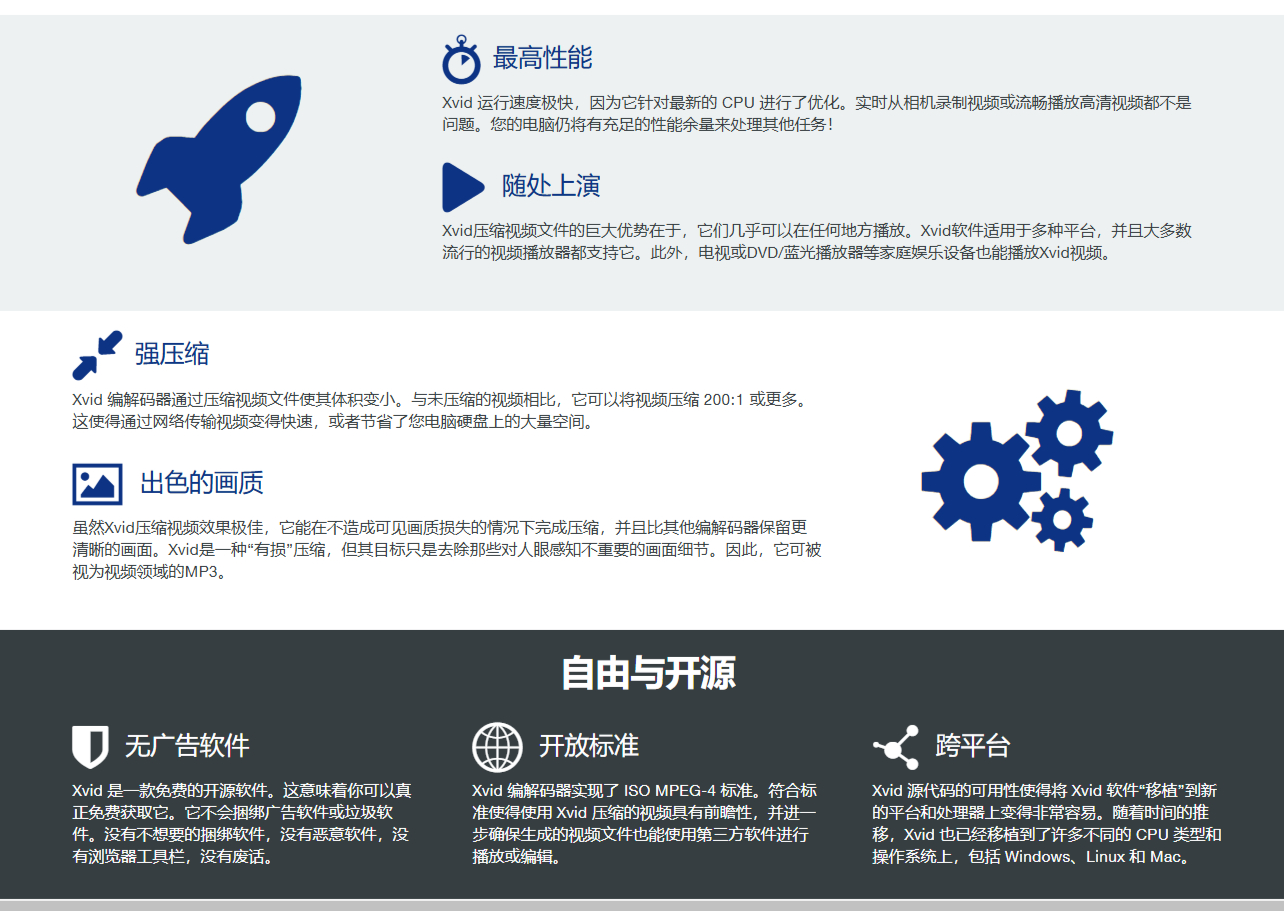 Xvid视频编解码器官方中文版_免费开源视频压缩解码工具下载